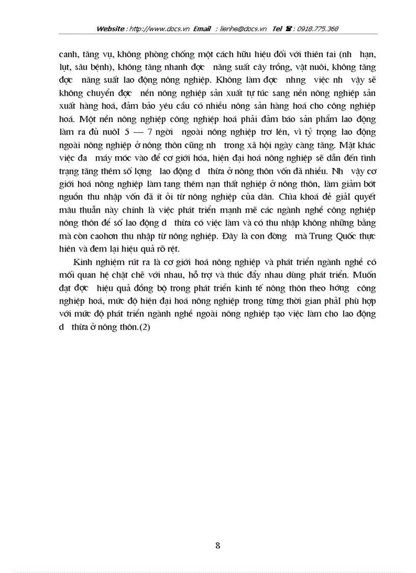 image for page Phát triển công nghiệp nông thôn ở Bắc Giang theo hướng công nghiệp hóa hiện đại hoá