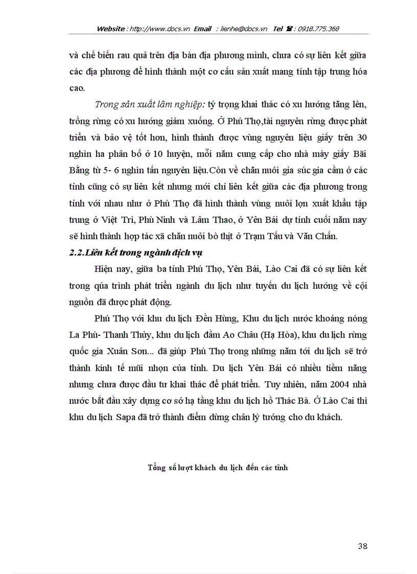 image for page Liên kết một số ngành kinh tế giữa ba tỉnh trung du miền núi phía Bắc Phú Thọ Yên Bái Lào Cai