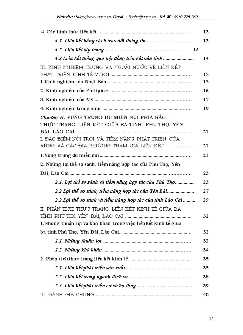 image for page Liên kết một số ngành kinh tế giữa ba tỉnh trung du miền núi phía Bắc Phú Thọ Yên Bái Lào Cai