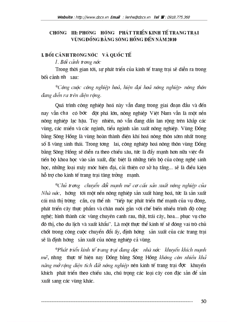 image for page Các giải pháp phát triển kinh tế trang trại vùng đồng bằng sông Hồng đến năm 2010