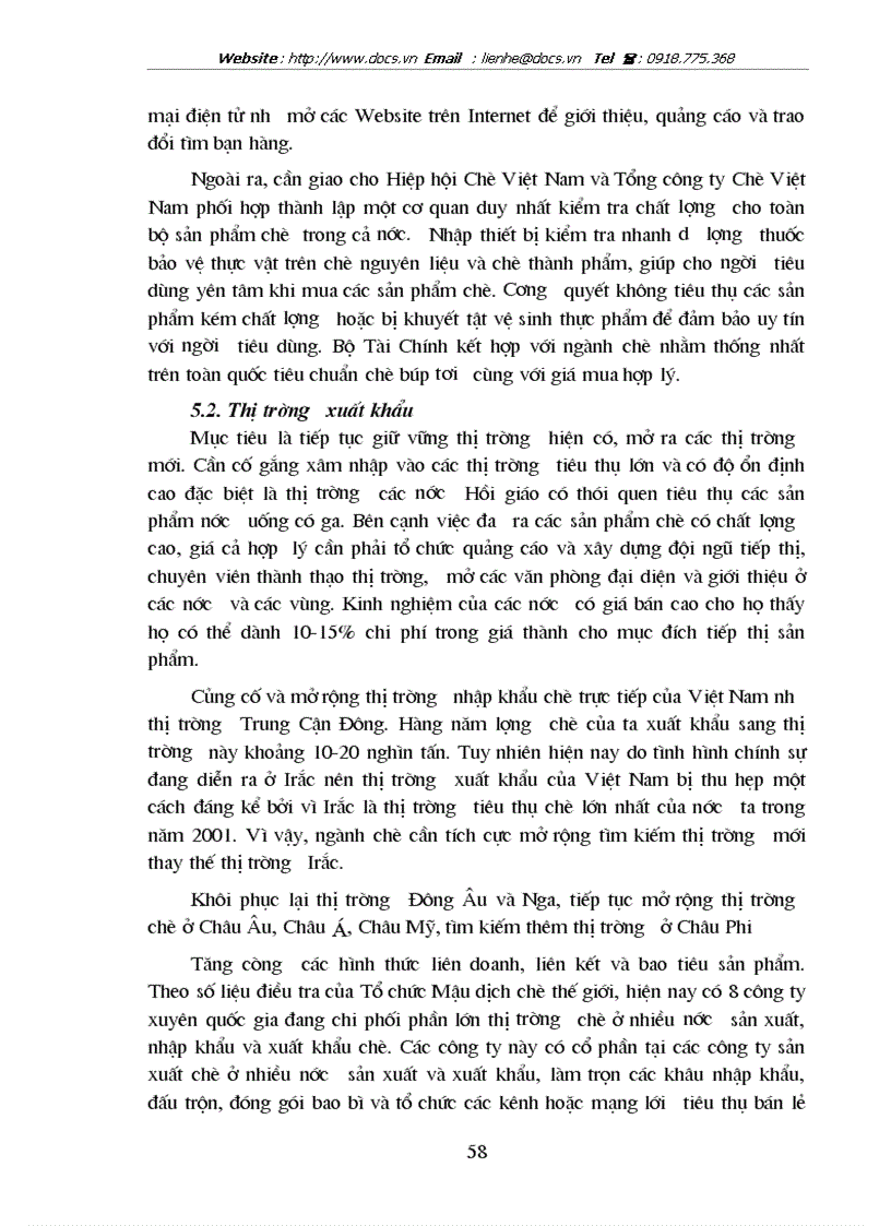 image for page Một số giải pháp nhằm phát triển sản xuất chè ở Việt Nam từ nay đến năm 2010