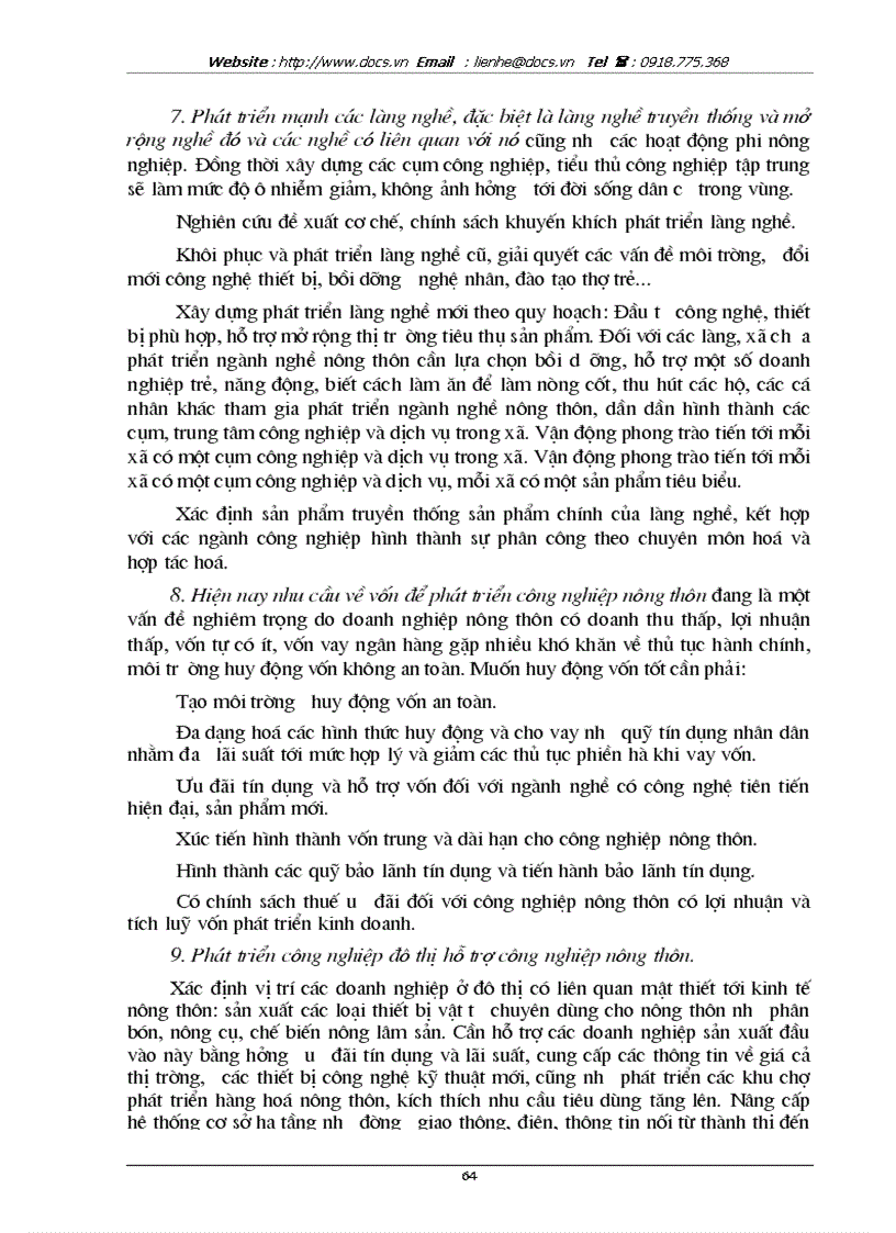 image for page Một số biện pháp phát triển công nghiệp nông thôn từ nay đến năm 2010