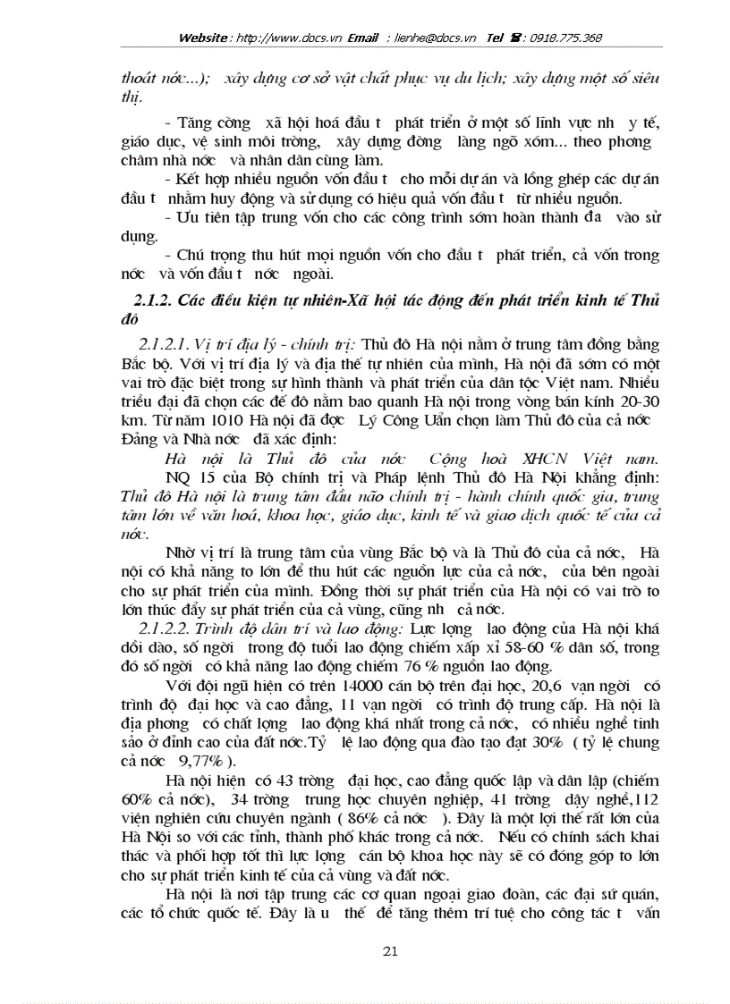 image for page Phương hướng và giải pháp chuyển dịch cơ cấu đầu tư theo ngành trên địa bàn Hà Nội giai đoạn 2001 2005