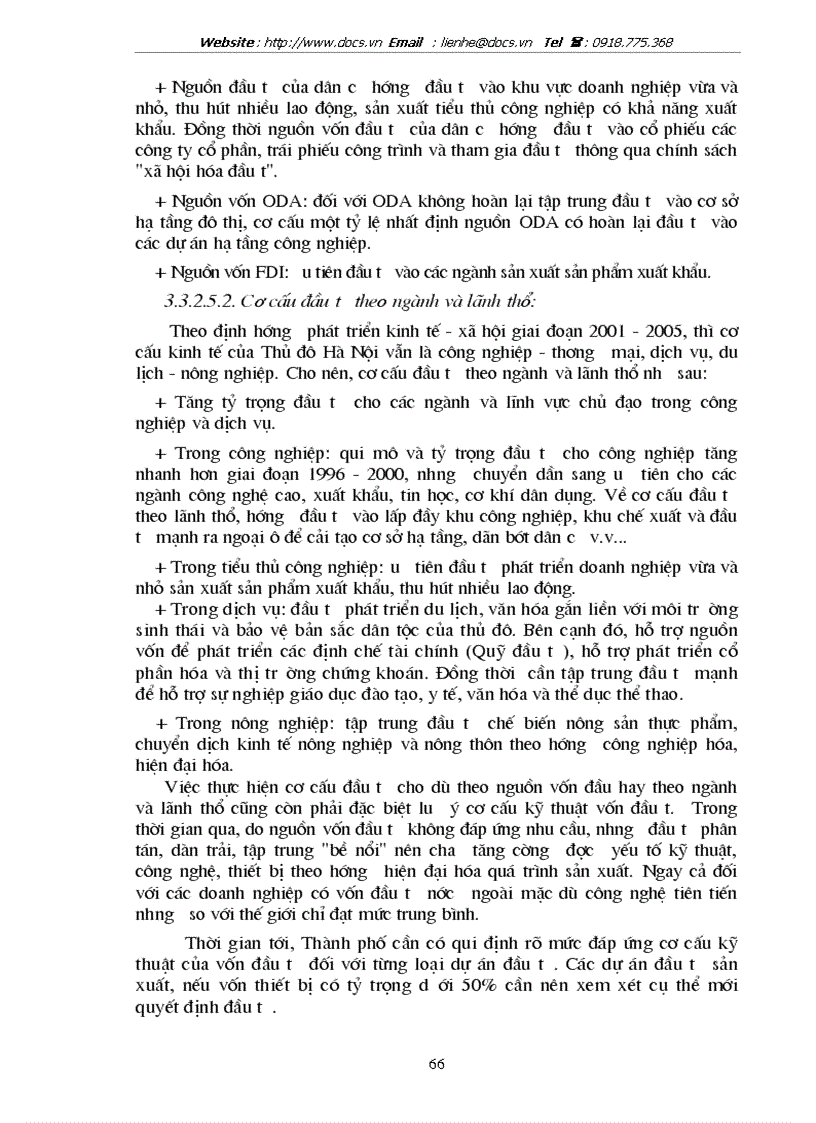 image for page Phương hướng và giải pháp chuyển dịch cơ cấu đầu tư theo ngành trên địa bàn Hà Nội giai đoạn 2001 2005