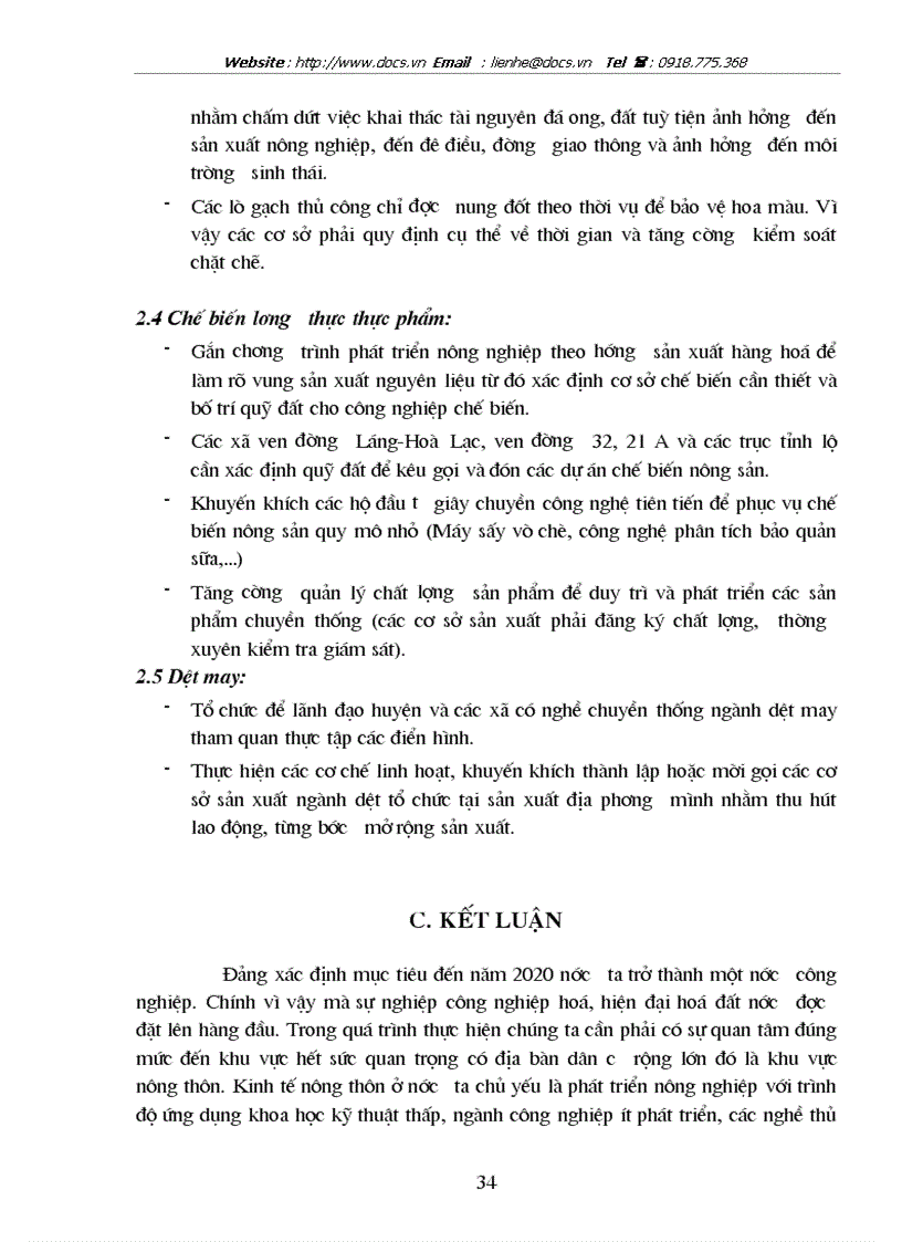 image for page Phương hướng và giải pháp phát triển công nghiệp tiểu thủ công nghiệp của huyện Thạch Thất tỉnh Hà Tây giai đoạn 2001 2005