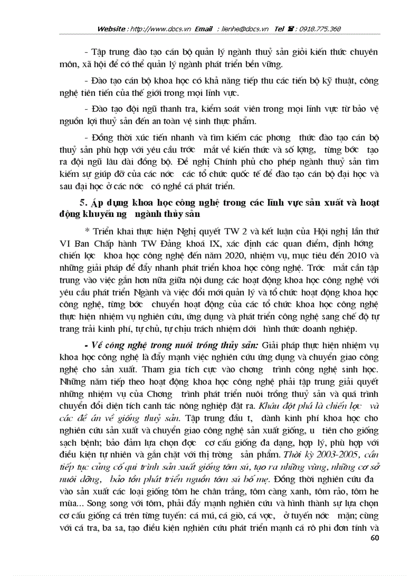 image for page Các giải pháp thực hiện kế hoạch phát triển ngành thủy sản thời kỳ 2003 2005