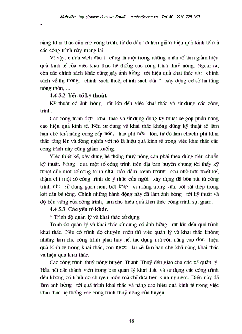 image for page Bước đầu đánh giá hiệu quả kinh tế của việc khai thác các công trình thuỷ nông trên địa bàn huyện Thanh Thuỷ tỉnh Phú Thọ