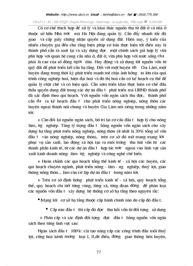 image for page Đầu tư cơ sở hạ tầng nông thôn đối với sự nghiệp công nghiệp hoá hiện đại hoá nông nghiệp nông thôn huyện Gia Lâm