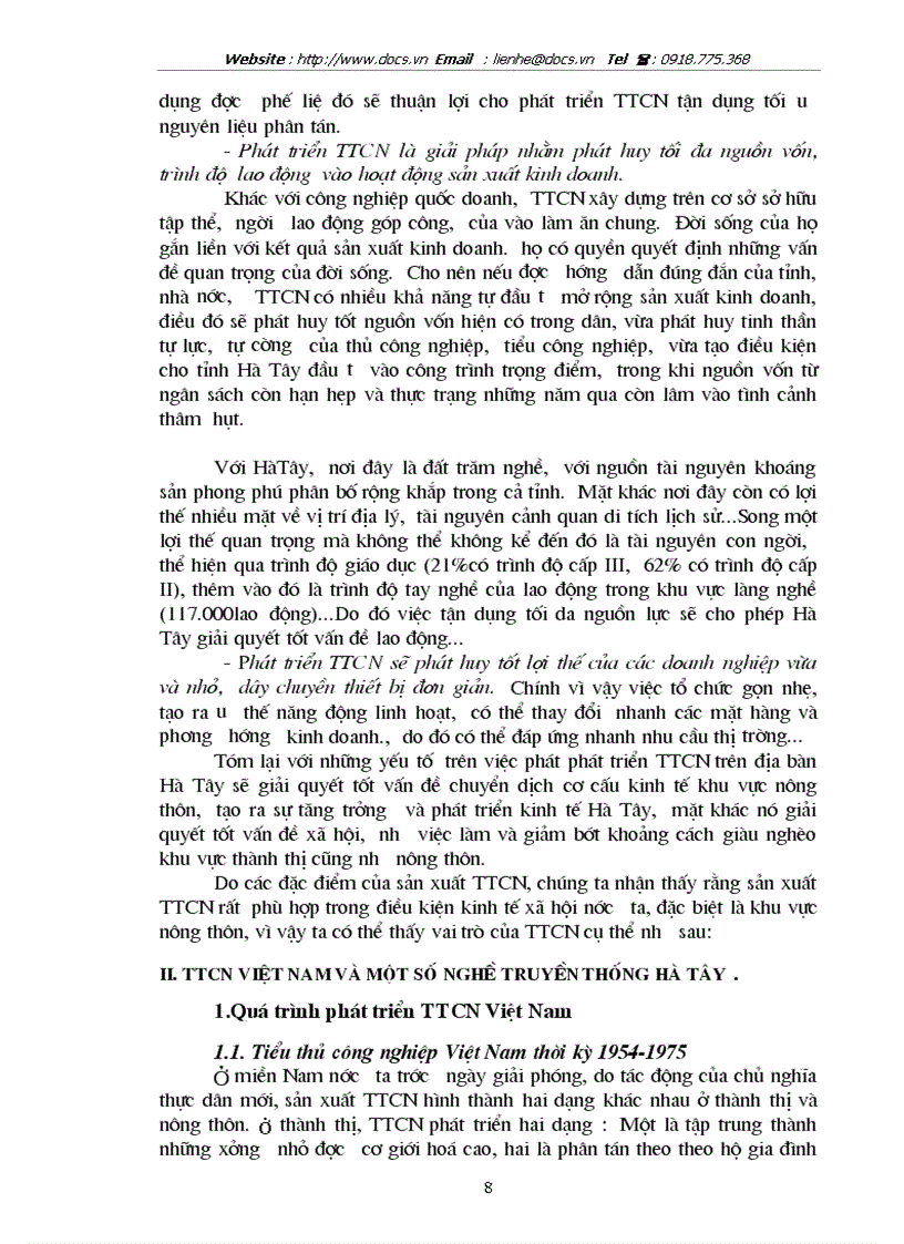image for page Phương hướng phát triển tiểu thủ công nghiệp TTCN Tỉnh Hà Tây trong giai đoạn 2001 2005