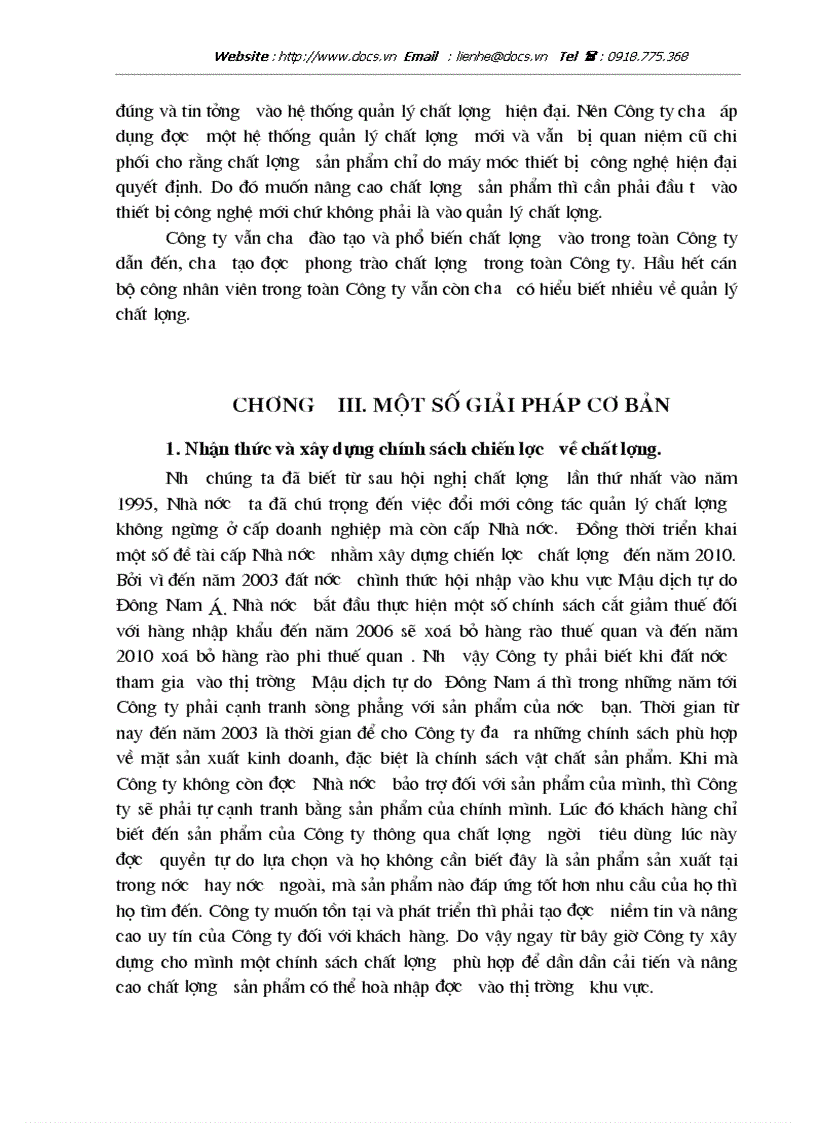 image for page Quản lý chất lượng của các doanh nghiệp Việt Nam hiện nay