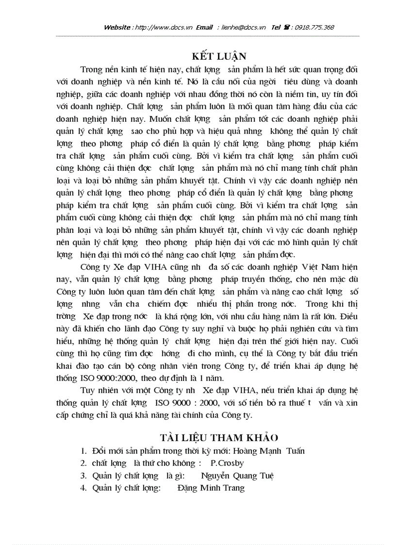 image for page Quản lý chất lượng của các doanh nghiệp Việt Nam hiện nay