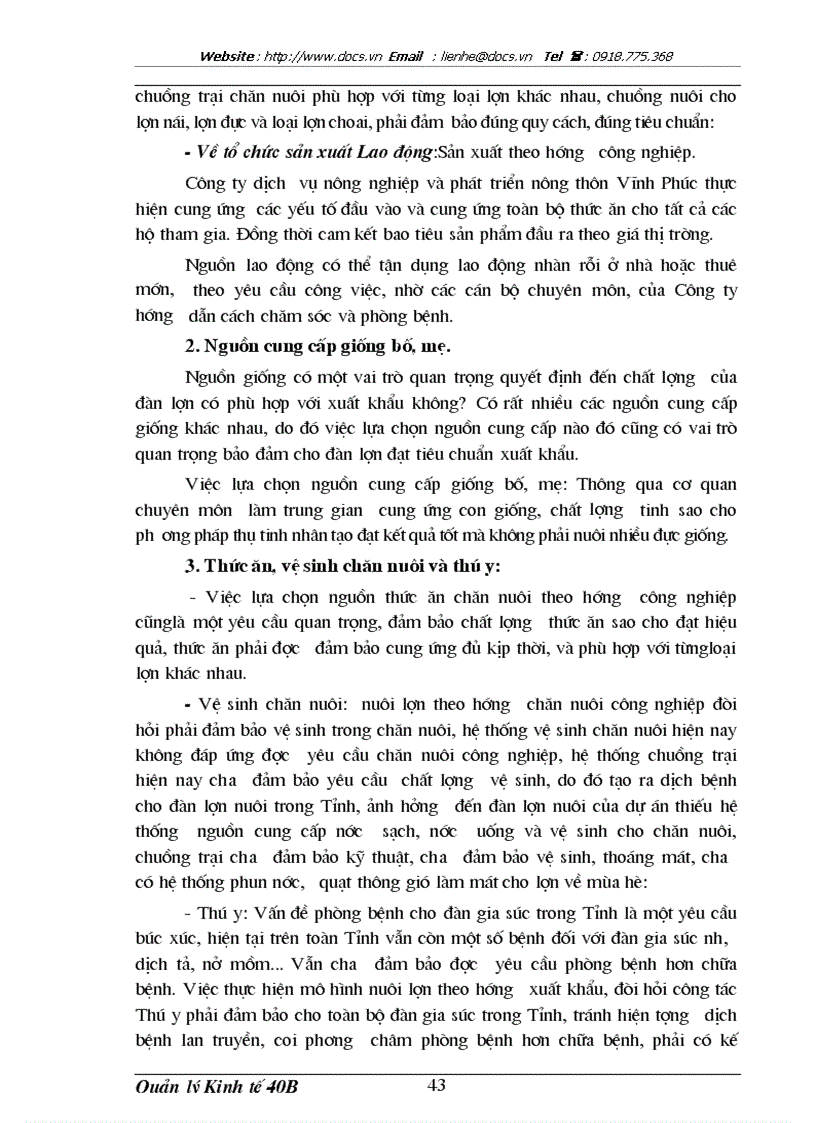 image for page Khả thi sản xuất giống và chăn nuôi lợn xuất khẩu trong nông hộ giai đoạn 2002 2005 của công ty dịch vụ nông nghiệp và phát triển nông thôn Vĩnh Ph