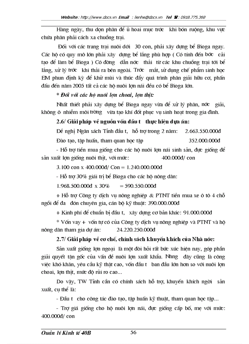 image for page Khả thi sản xuất giống và chăn nuôi lợn xuất khẩu trong nông hộ giai đoạn 2002 2005 của công ty dịch vụ nông nghiệp và phát triển nông thôn Vĩnh Ph