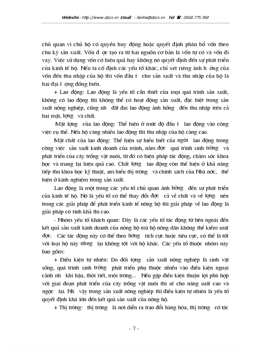 image for page Thực trạng và một số giải pháp chủ yếu phát triển kinh tế nông hộ tại xã Tiền Phong Huyện Thường Tín Tỉnh Hà Tây