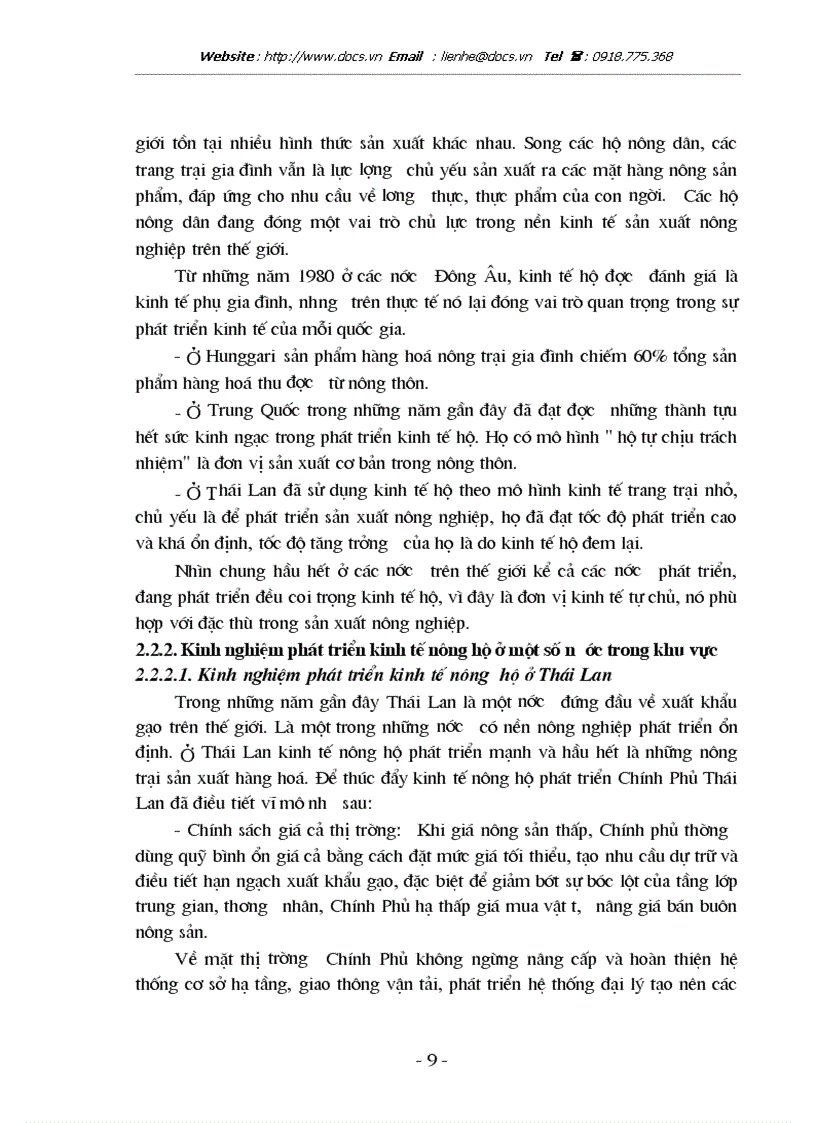 image for page Thực trạng và một số giải pháp chủ yếu phát triển kinh tế nông hộ tại xã Tiền Phong Huyện Thường Tín Tỉnh Hà Tây