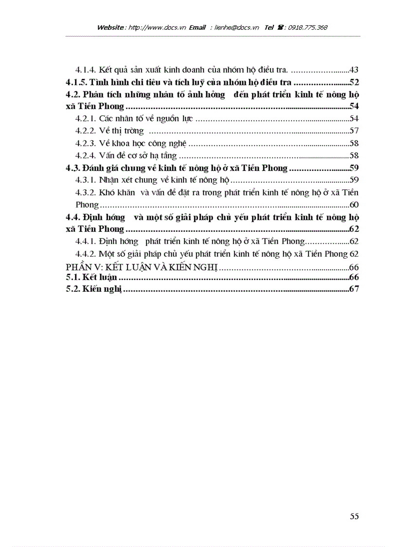 image for page Thực trạng và một số giải pháp chủ yếu phát triển kinh tế nông hộ tại xã Tiền Phong Huyện Thường Tín Tỉnh Hà Tây
