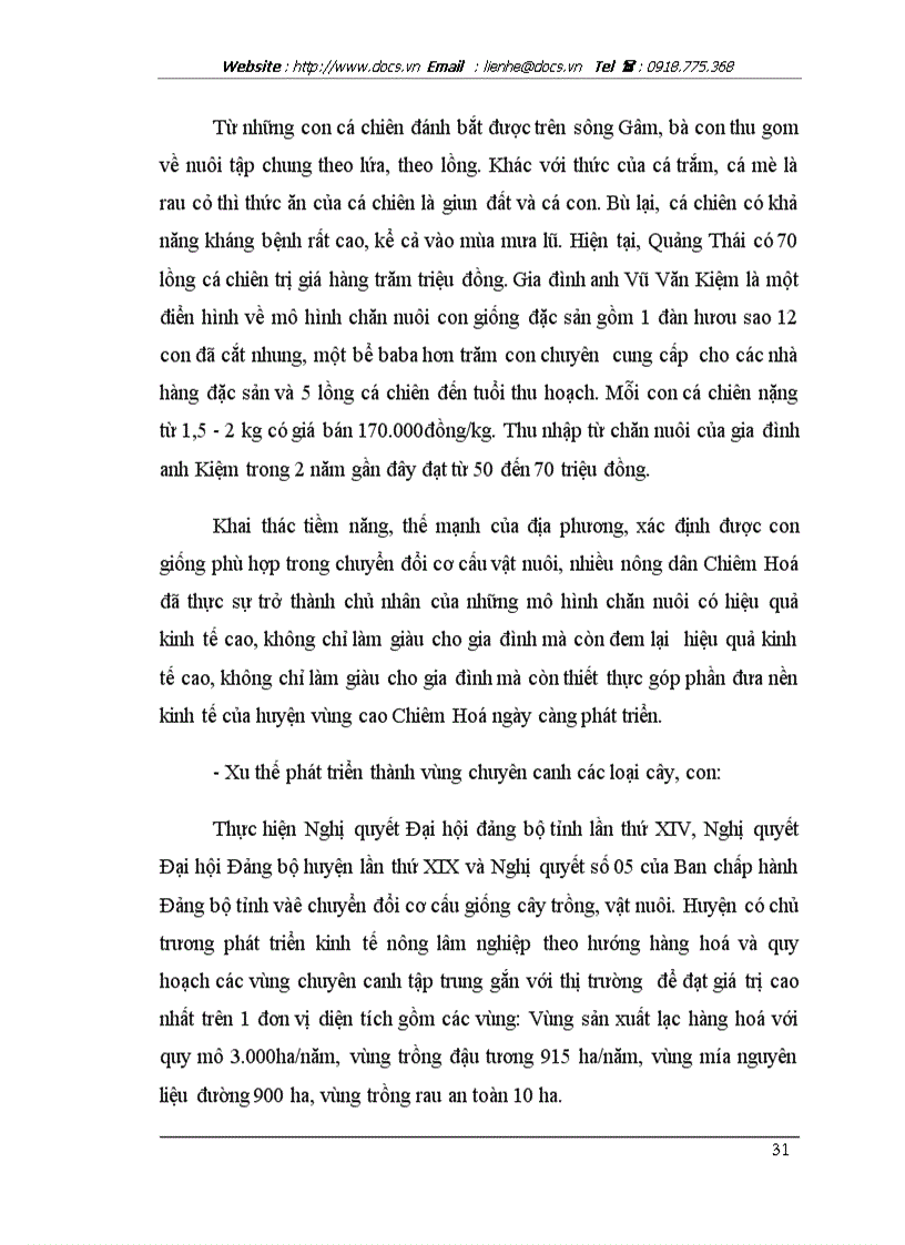 image for page Thực trạng và những giải pháp thực hiện việc chuyển đổi cơ cấu giống cây trồng vật nuôi và phát triển kinh tế trên địa bàn huyện Chiêm Hoá