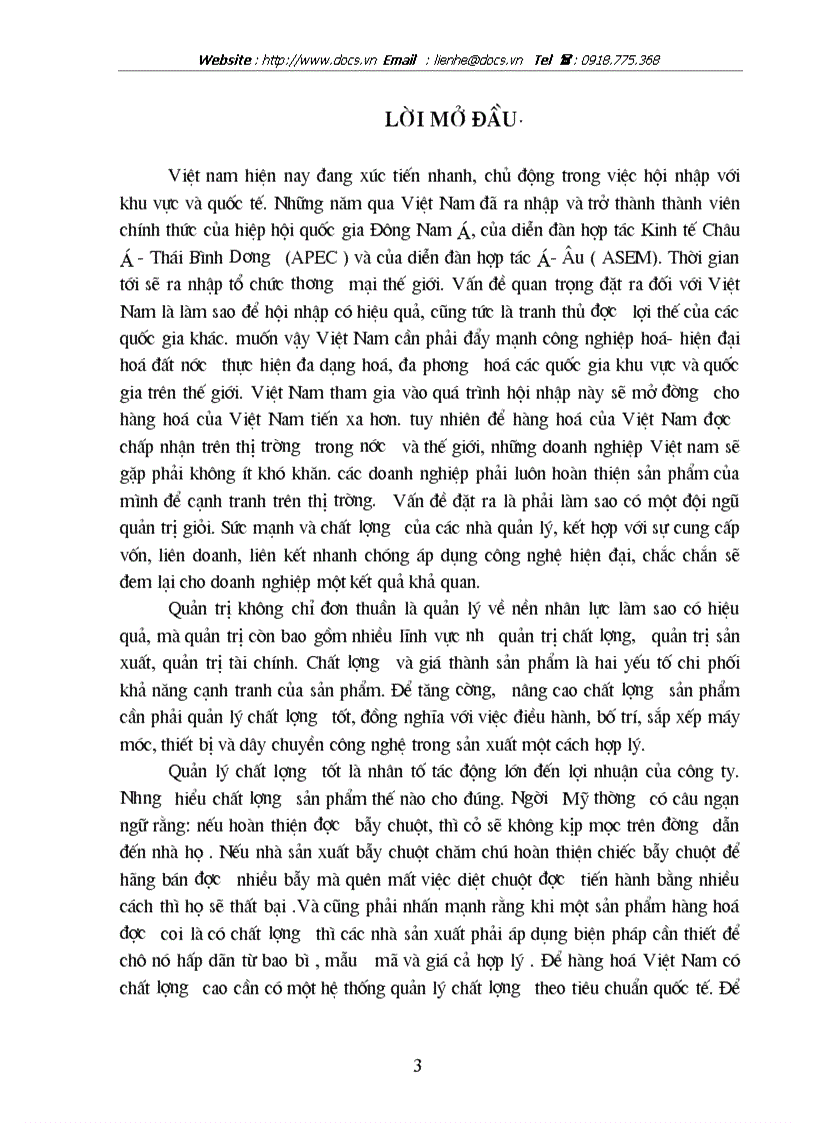 image for page Thực trạng về chất lượng và quản trị chất lượng ở công ty xà phòng hà nội