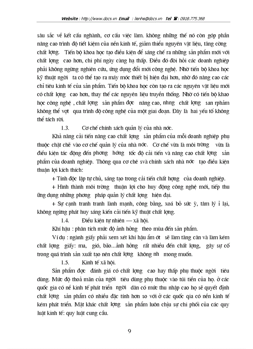 image for page Thực trạng về chất lượng và quản trị chất lượng ở công ty xà phòng hà nội