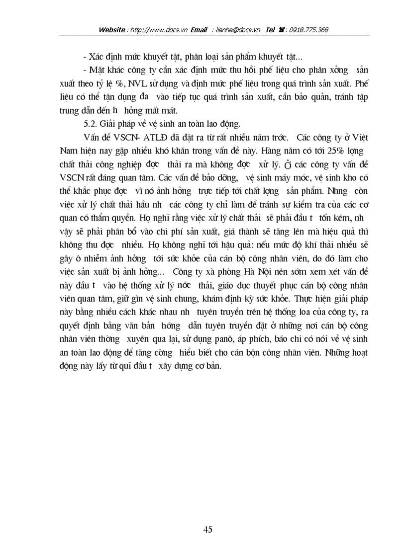 image for page Thực trạng về chất lượng và quản trị chất lượng ở công ty xà phòng hà nội