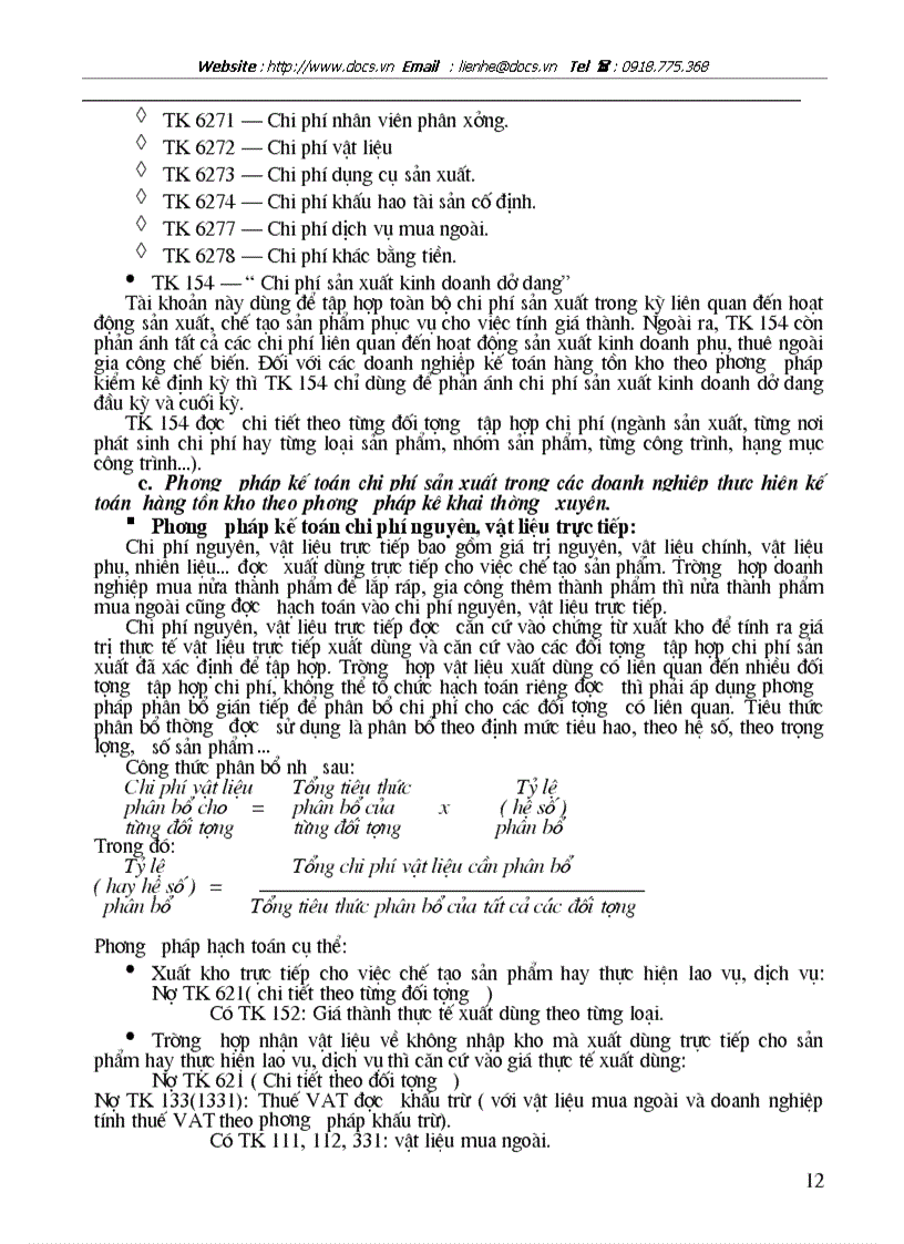 image for page Kế toán tập hợp chi phí sản xuất và tính giá thành sản phẩm tại Công ty Pin Hà Nội