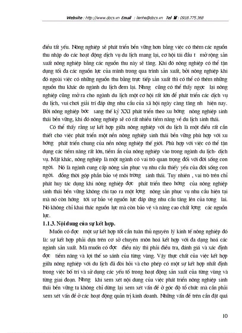 image for page Những vấn đề kinh tế chủ yếu để phát triển nông nghiệp Đông Mỹ Thanh Trì Hà Nội theo hướng kết hợp nông nghiệp với du lịch