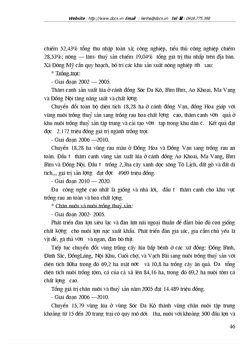 image for page Những vấn đề kinh tế chủ yếu để phát triển nông nghiệp Đông Mỹ Thanh Trì Hà Nội theo hướng kết hợp nông nghiệp với du lịch