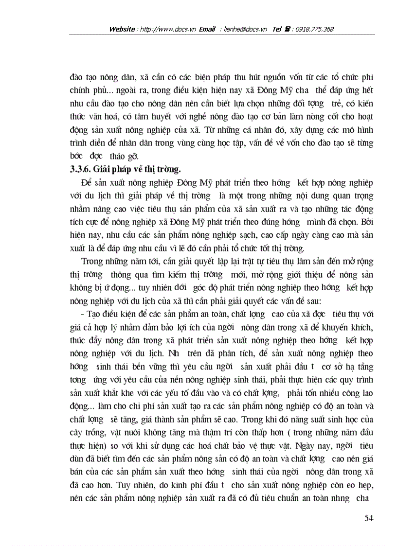 image for page Những vấn đề kinh tế chủ yếu để phát triển nông nghiệp Đông Mỹ Thanh Trì Hà Nội theo hướng kết hợp nông nghiệp với du lịch