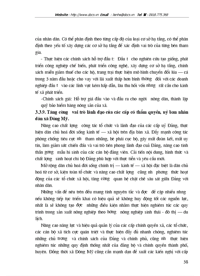image for page Những vấn đề kinh tế chủ yếu để phát triển nông nghiệp Đông Mỹ Thanh Trì Hà Nội theo hướng kết hợp nông nghiệp với du lịch