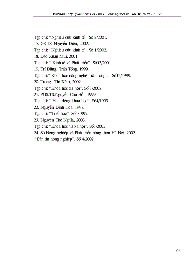 image for page Những vấn đề kinh tế chủ yếu để phát triển nông nghiệp Đông Mỹ Thanh Trì Hà Nội theo hướng kết hợp nông nghiệp với du lịch