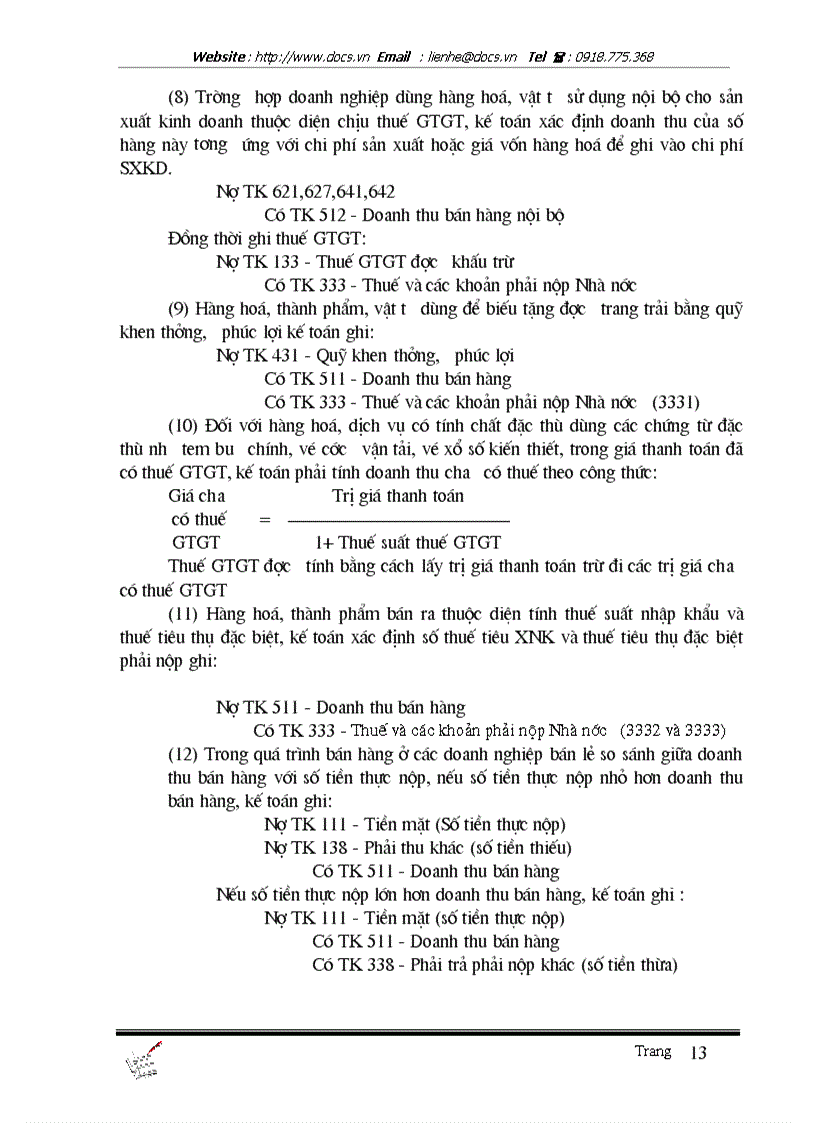 image for page Tổ chức công tác kế toán bán hàng và xác định kết quả tại Công Ty Rượu Đồng xuân