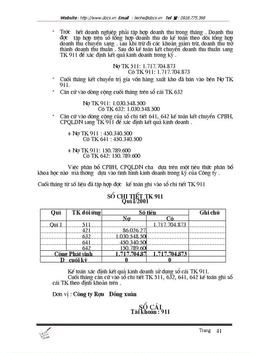 image for page Tổ chức công tác kế toán bán hàng và xác định kết quả tại Công Ty Rượu Đồng xuân