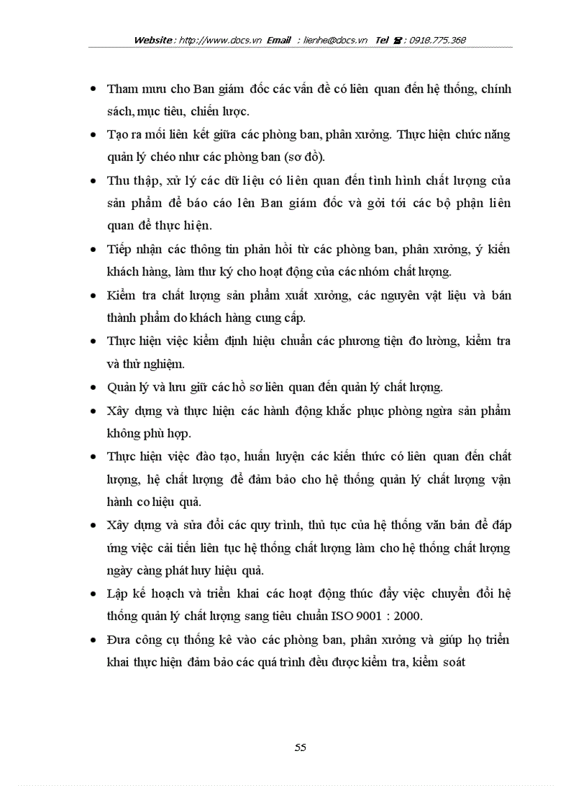 image for page Một số vấn đề về việc chuyển đổi hệ thống quản lý chất lượng theo tiêu chuẩn ISO 9000 phiên bản 1994 sang phiên bản 2000 tại Công ty Điện cơ Thống nhấ