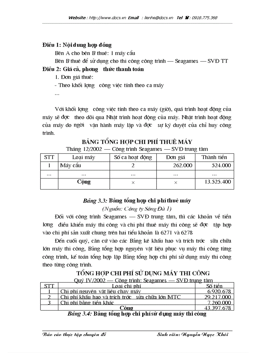 image for page Hoàn thiện chi phí sản xuất và tính giá thành sản phẩm xây lắp tại Công ty Sông Đà 1