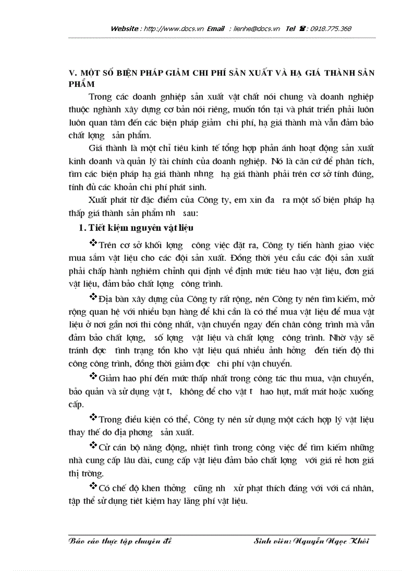 image for page Hoàn thiện chi phí sản xuất và tính giá thành sản phẩm xây lắp tại Công ty Sông Đà 1