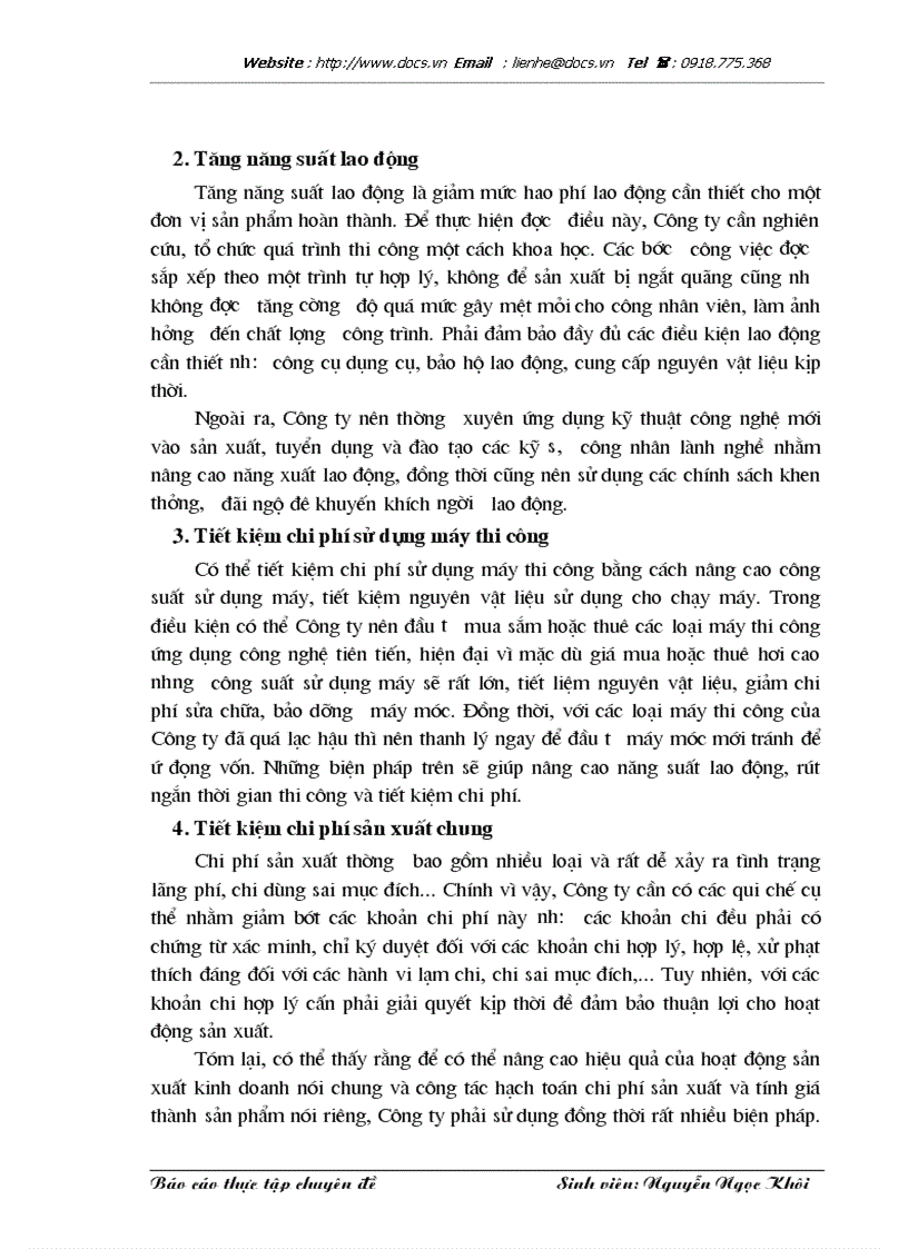 image for page Hoàn thiện chi phí sản xuất và tính giá thành sản phẩm xây lắp tại Công ty Sông Đà 1