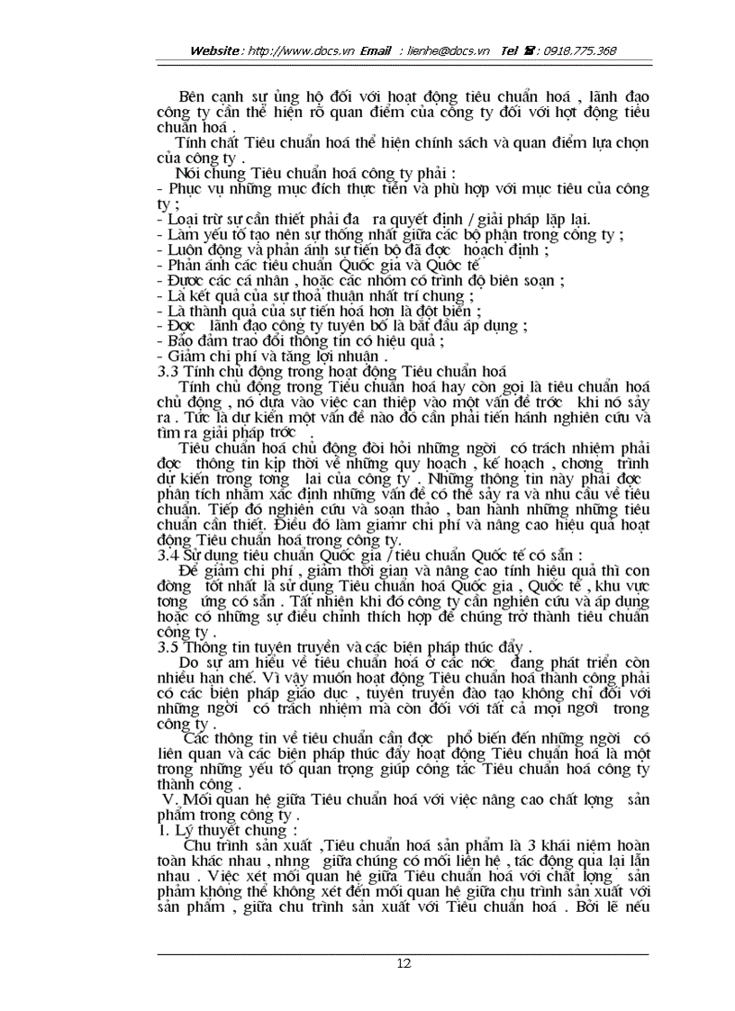 image for page Tiêu chuẩn hoá công ty với việc nâng cao chất lượng sản phẩm