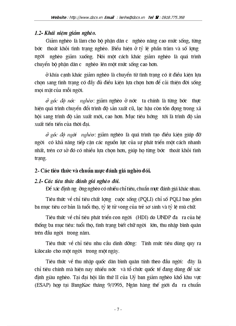 image for page Thực trạng và phương hướng giải quyết vấn đề XĐGN tại huyện Quỳ Châu tỉnh Nghệ An