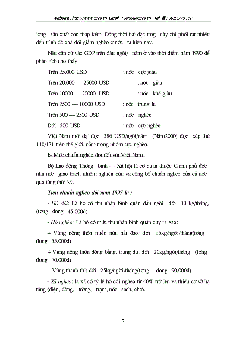 image for page Thực trạng và phương hướng giải quyết vấn đề XĐGN tại huyện Quỳ Châu tỉnh Nghệ An