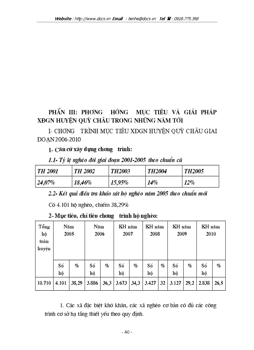 image for page Thực trạng và phương hướng giải quyết vấn đề XĐGN tại huyện Quỳ Châu tỉnh Nghệ An