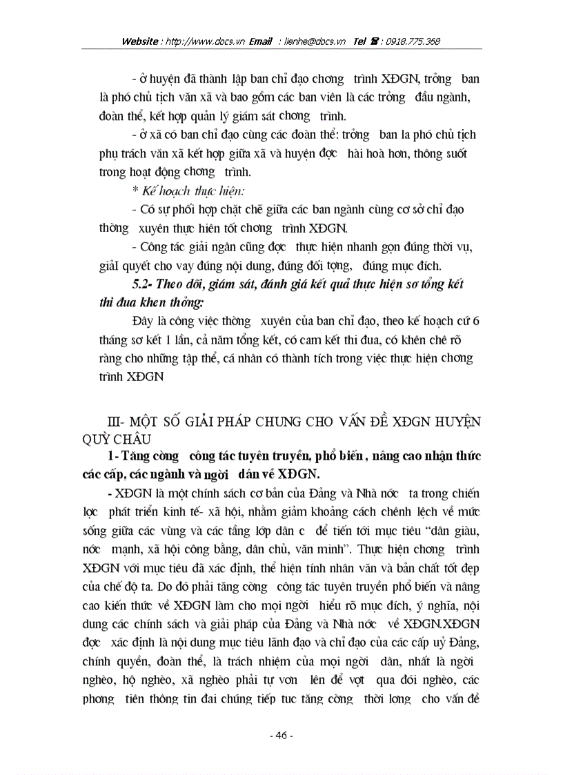 image for page Thực trạng và phương hướng giải quyết vấn đề XĐGN tại huyện Quỳ Châu tỉnh Nghệ An