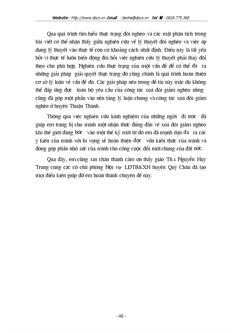 image for page Thực trạng và phương hướng giải quyết vấn đề XĐGN tại huyện Quỳ Châu tỉnh Nghệ An