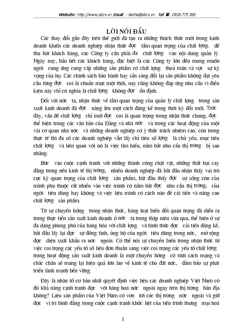 image for page Áp dụng hệ thống quản lý chất lượng theo bộ tiêu chuẩn ISO 9000 tại công ty CNHH thương mại Đại Đồng