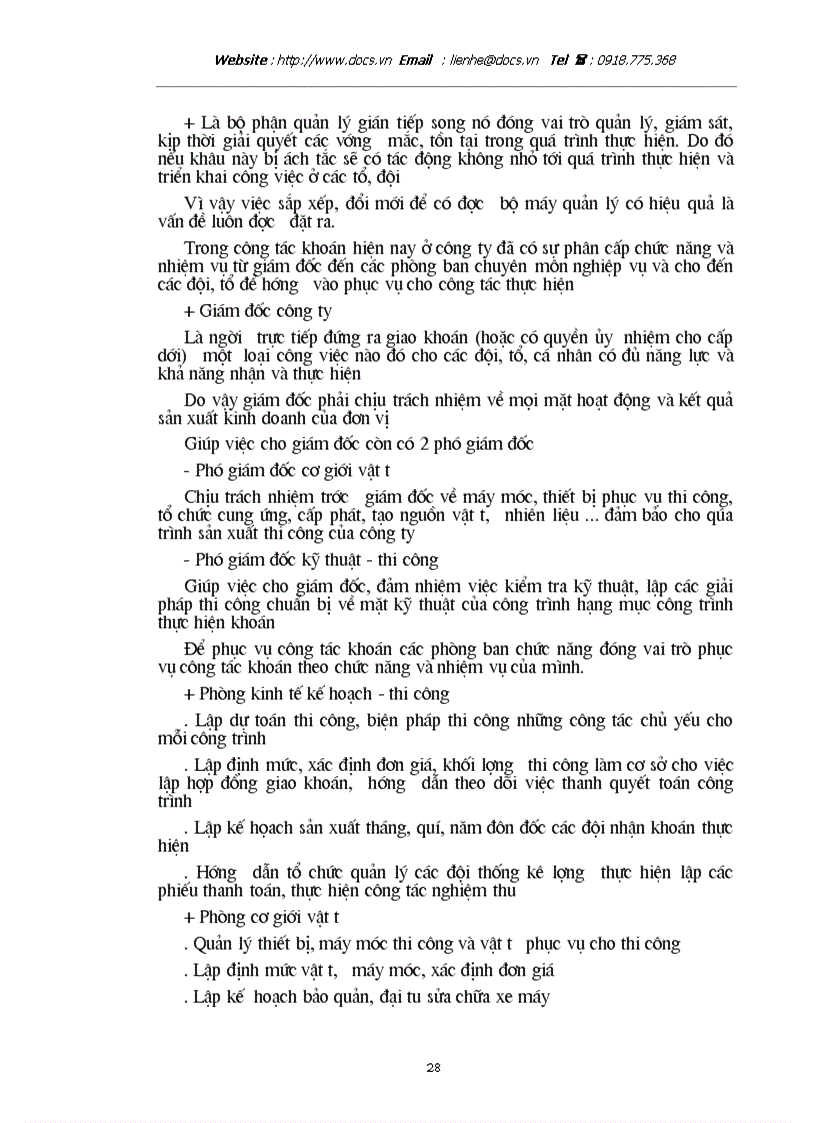 image for page Những giải pháp nhằm hoàn thiện và nâng cao chất lượng khoán công trình ở công ty cơ giới và xây lắp số 12 trong giai đoạn hiện nay