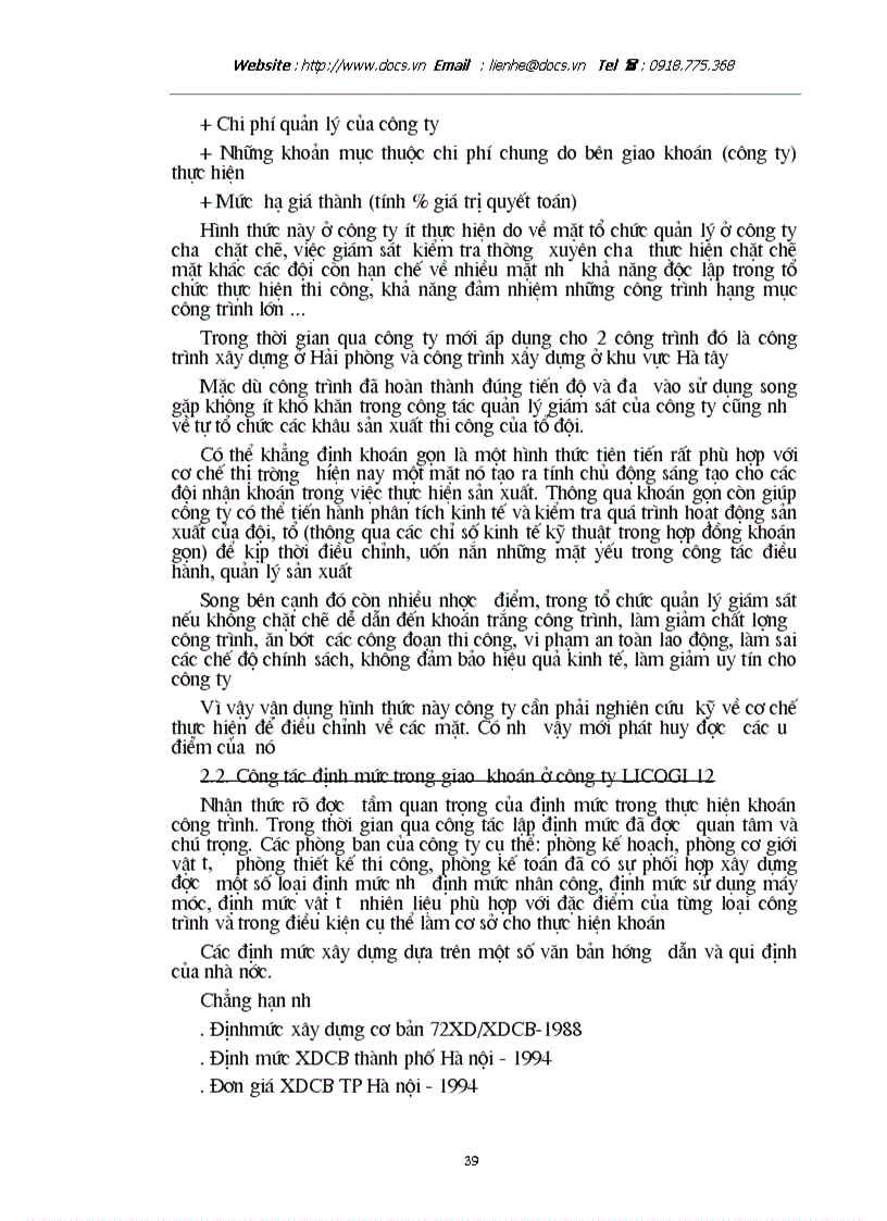 image for page Những giải pháp nhằm hoàn thiện và nâng cao chất lượng khoán công trình ở công ty cơ giới và xây lắp số 12 trong giai đoạn hiện nay