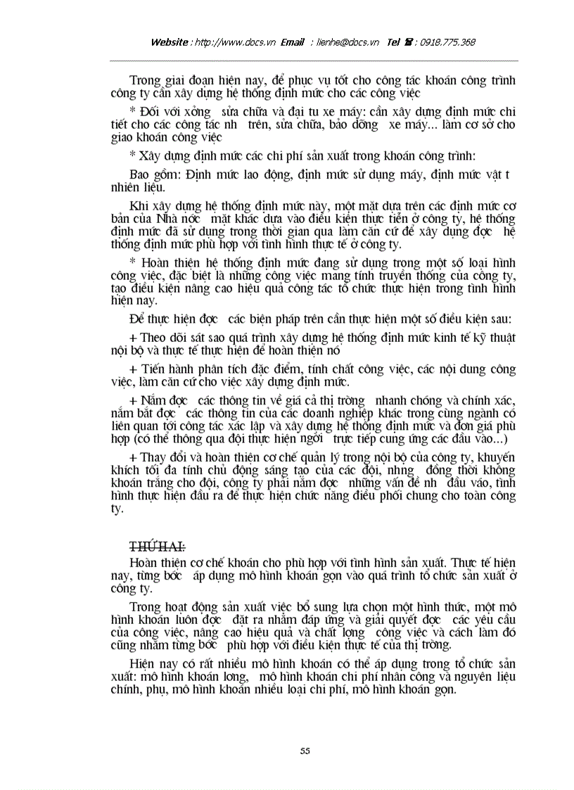 image for page Những giải pháp nhằm hoàn thiện và nâng cao chất lượng khoán công trình ở công ty cơ giới và xây lắp số 12 trong giai đoạn hiện nay