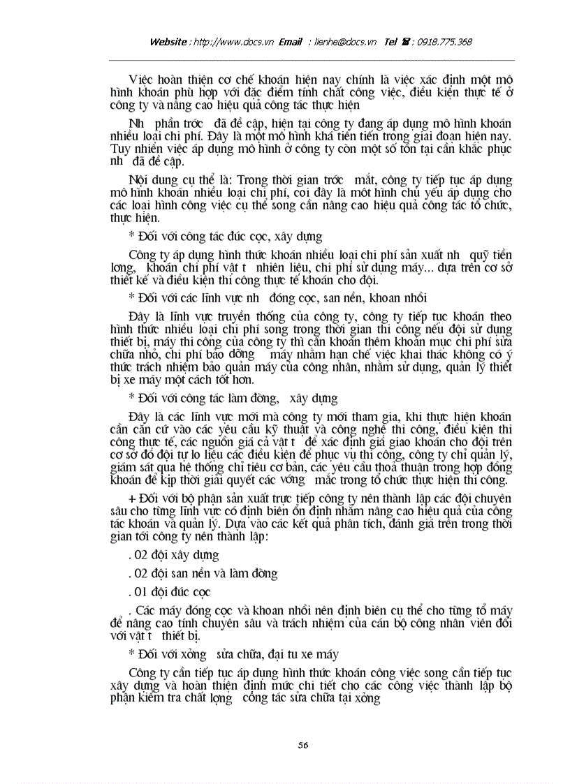 image for page Những giải pháp nhằm hoàn thiện và nâng cao chất lượng khoán công trình ở công ty cơ giới và xây lắp số 12 trong giai đoạn hiện nay