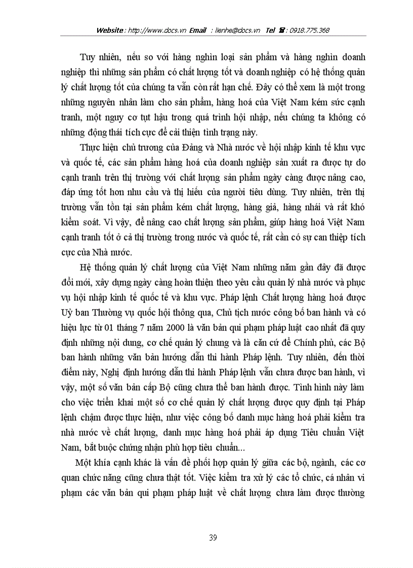 image for page Quản lý chất lượng sản phẩm trong các doanh nghiệp nhằm nâng cao năng lực cạnh tranh