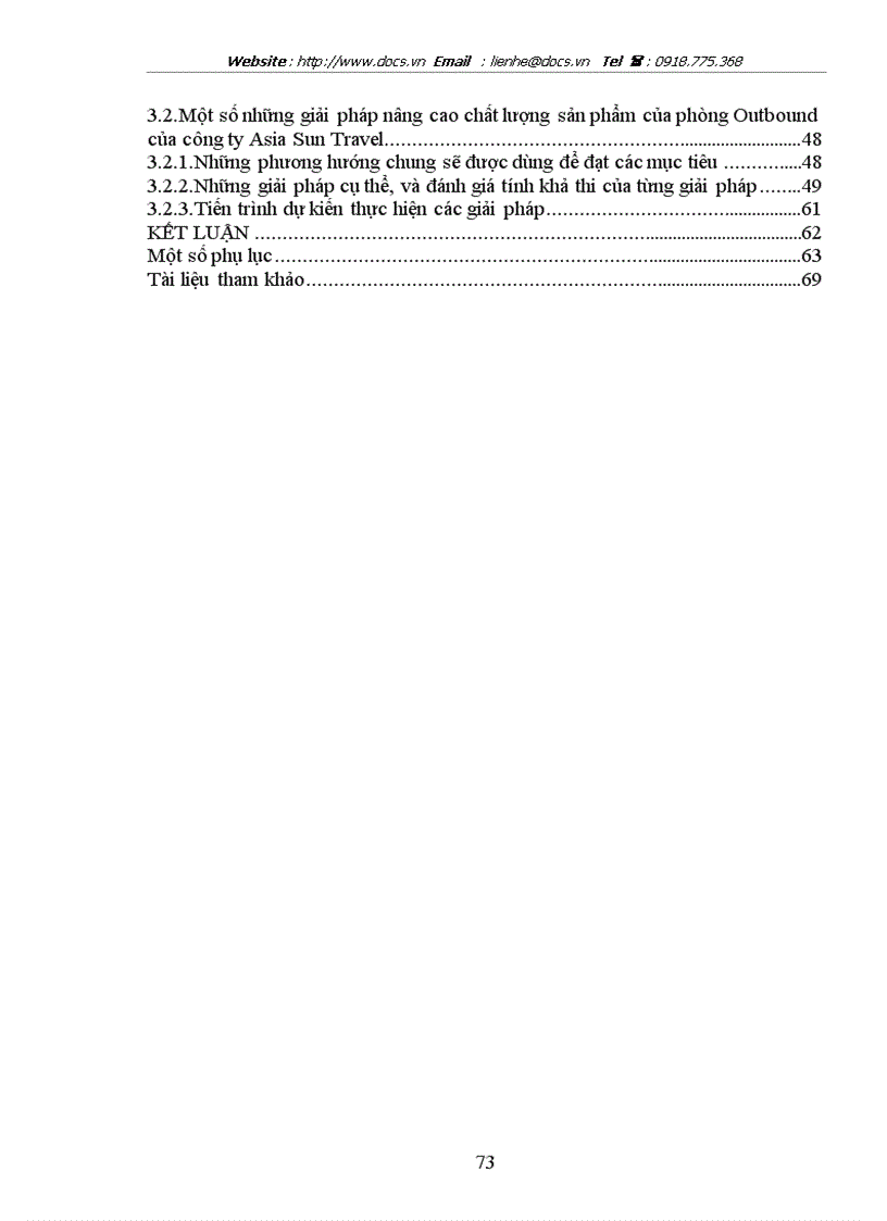 image for page Một số giải pháp nhằm nâng cao chất lượng các sản phẩm du lịch của bộ phận outbound của công ty Asia Sun Travel