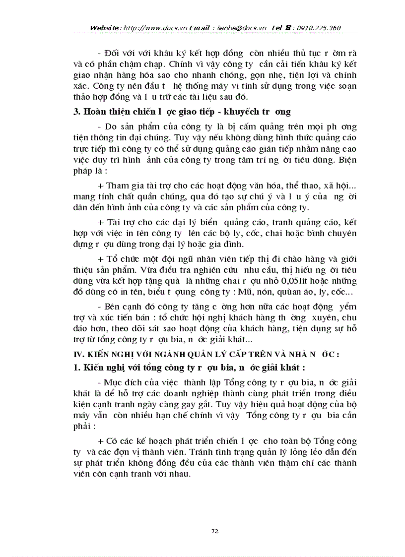 image for page Thị trường rượu và một số giải pháp nhằm nâng cao hiệu quả của chiến lược sản phẩm ở công ty rượu Hà Nội